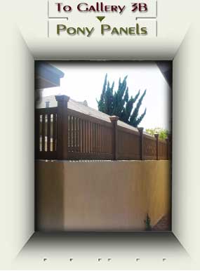 photo showing typical walltop Pony Panels