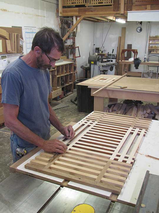 wood joinery for a garden bench