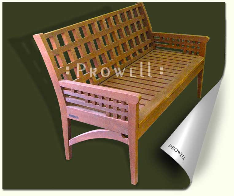 CUSTOM WOOD OUTDOOR GARDEN BENCH #20. prowell
