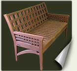 Custom wood garden bench #20 by prowell woodworks