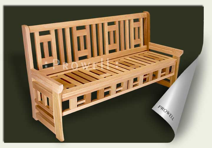 custom wood garden bench #2 by prowell woodworks