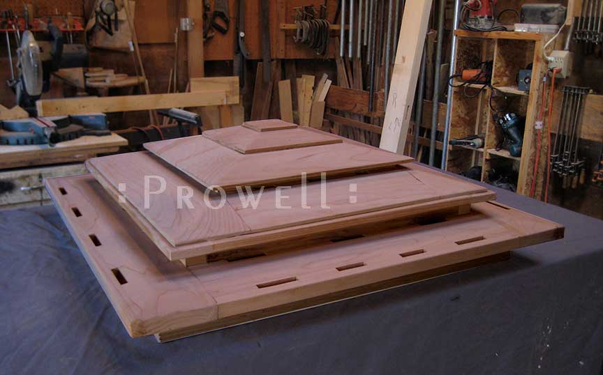 Image showing the shop joinery for prowell custom wood post caps