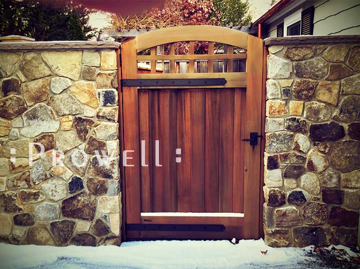 showing gate 20-8 with stone walls in Syracuse, New York