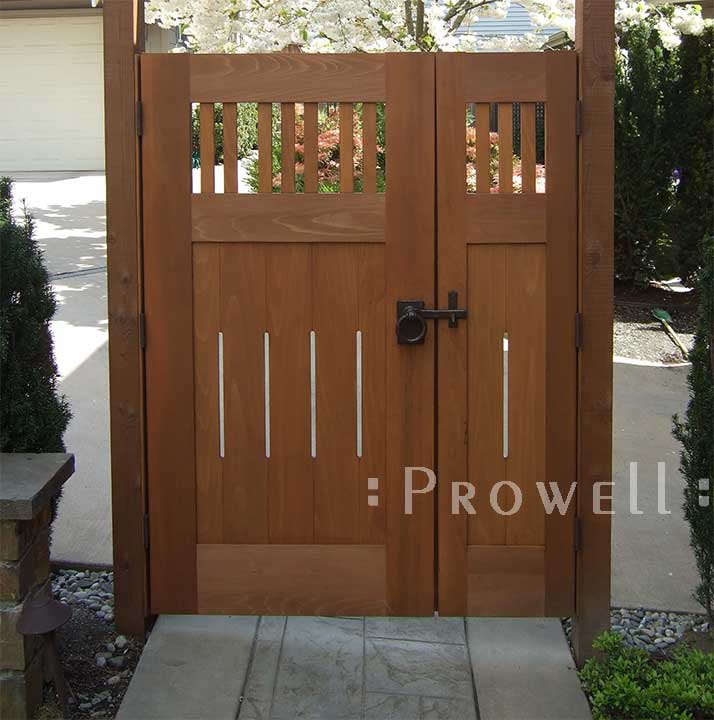 site photo showing the double wooden gates #5 in Seattle, Washington