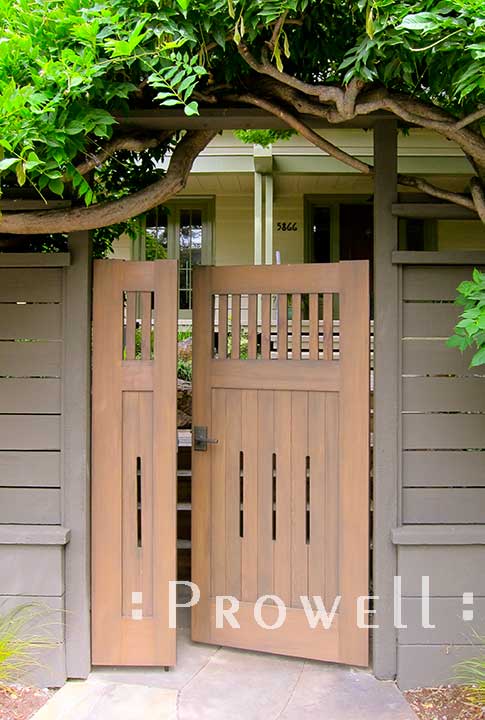 double wooden gates in Oakland, CA
