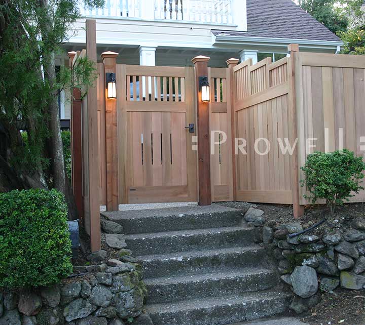 Wood gate 5-8 with fence panels