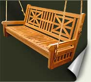 Custom wood porch swing #5 by prowell woodworks