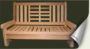 Custom wood porch swing #6 by prowell woodworks