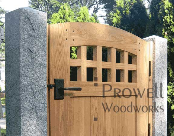 wood Garden Gates with Rocky Mountain Gate Latches E414