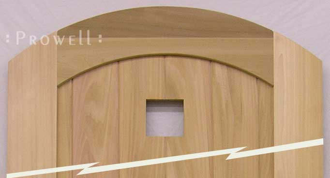 open portal in wood gate
