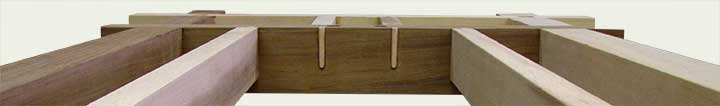 custom wood outdoor swing stand #1a