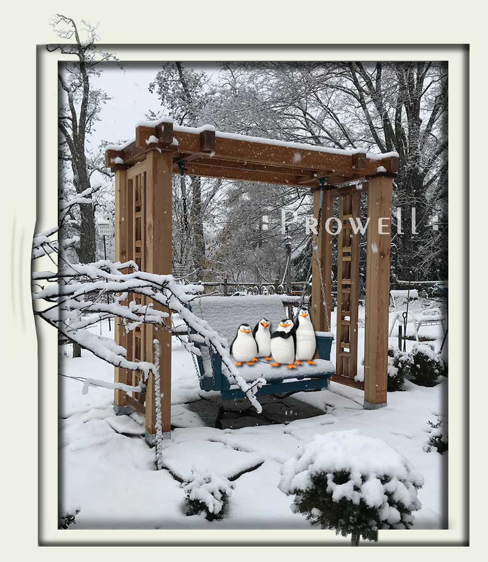 Custom Wood Outdoor Swing Stand