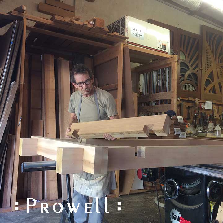 woodworking. building wood arbor #31. prowell