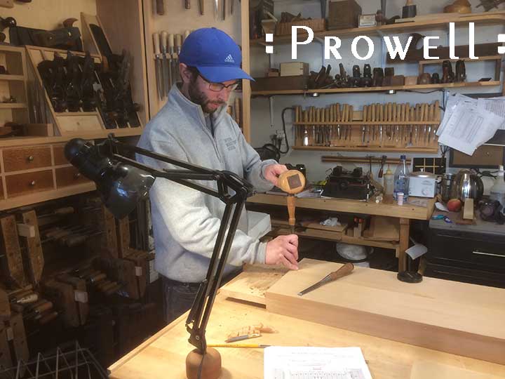 shop photo showing Ben using the Slip Joint for large wood gates