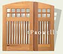 double off-set wood gates #53
