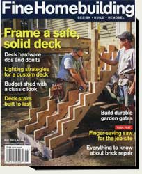 image link to Fine Homebuilding magazine 2016 with the sunburst garden gate #206