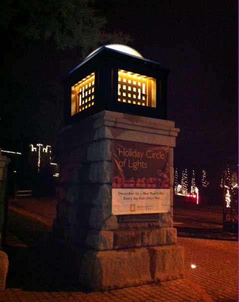 building the lighted column #50 in Portland, OR
