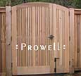 double off-set wood gates #113