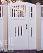 double off-set wood gates #76