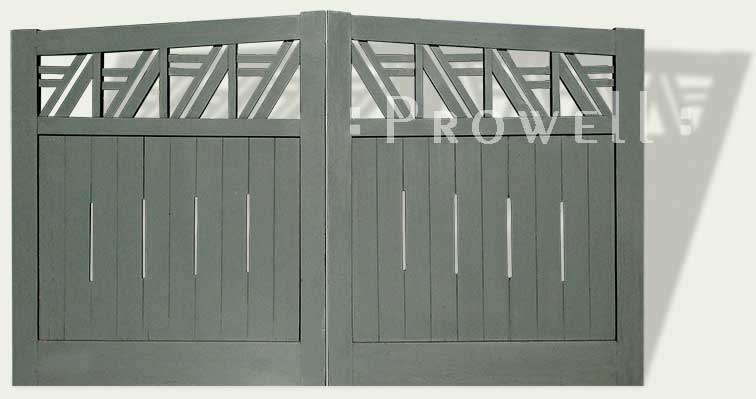 cropped photo showing the automated wooden gates #10