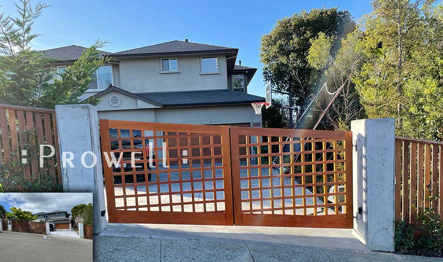 site photograph showing the auto gate #13-2 in marin county, california