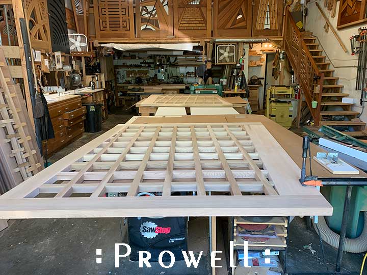 building a wood estate gate on a sloping grade.