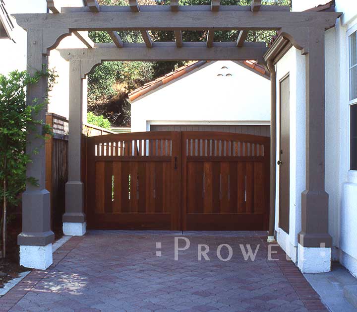 Original Wood Driveway Gate 14 in Marin County, CA