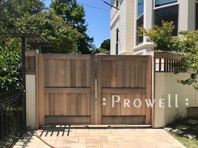 solid privacy driveway gate 19 in Marin County