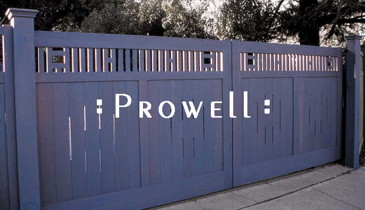 site photograph showing the sliding gate designs #2 in marin county, california