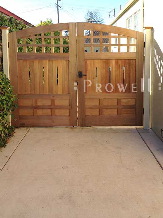 wood driveway gate #21 in the Silicone Valley, CA