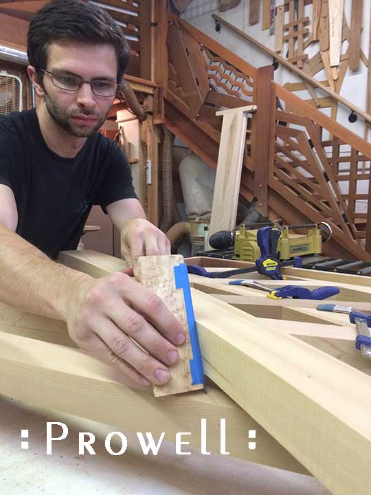 Woodworking scribing technique. prowell