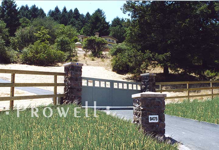 Wood Sliding Driveway Gates in Sonoma County, CA