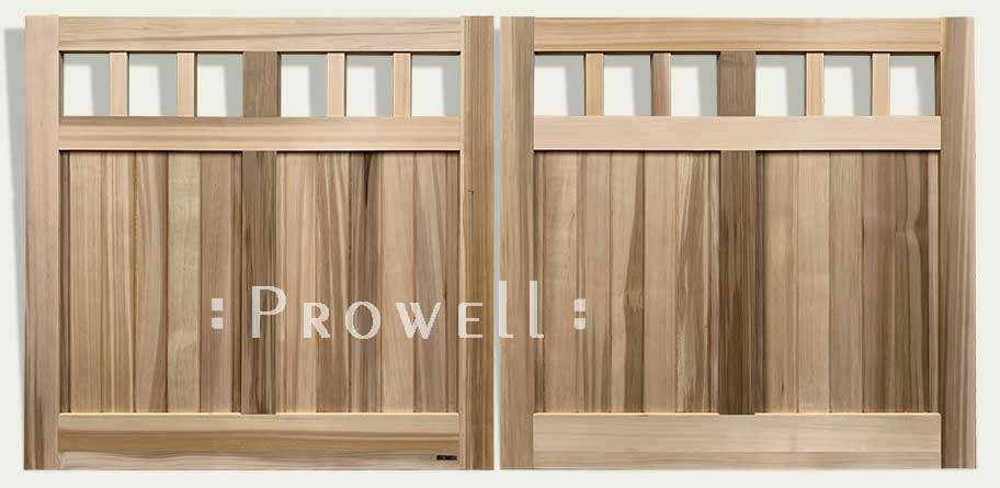 custom wood driveway gate #23-2a. prowell