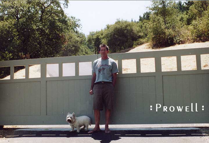 Custom Wood Sliding Driveway Gate #23