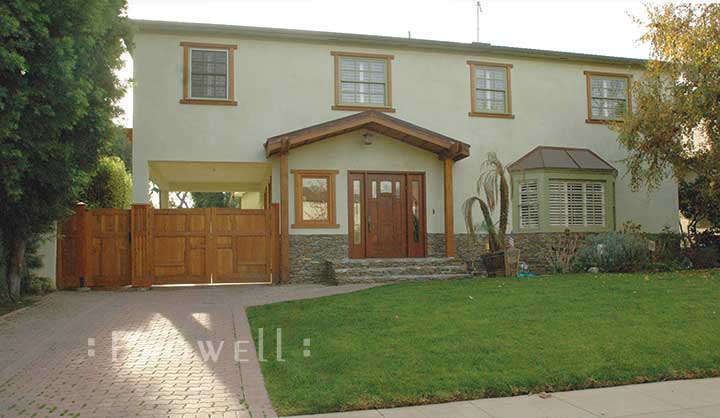 Wood Driveway Gate Design in Los Angeles