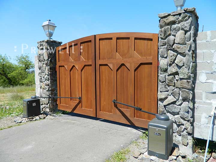 custom wood driveway gates #27 in Sonoma county