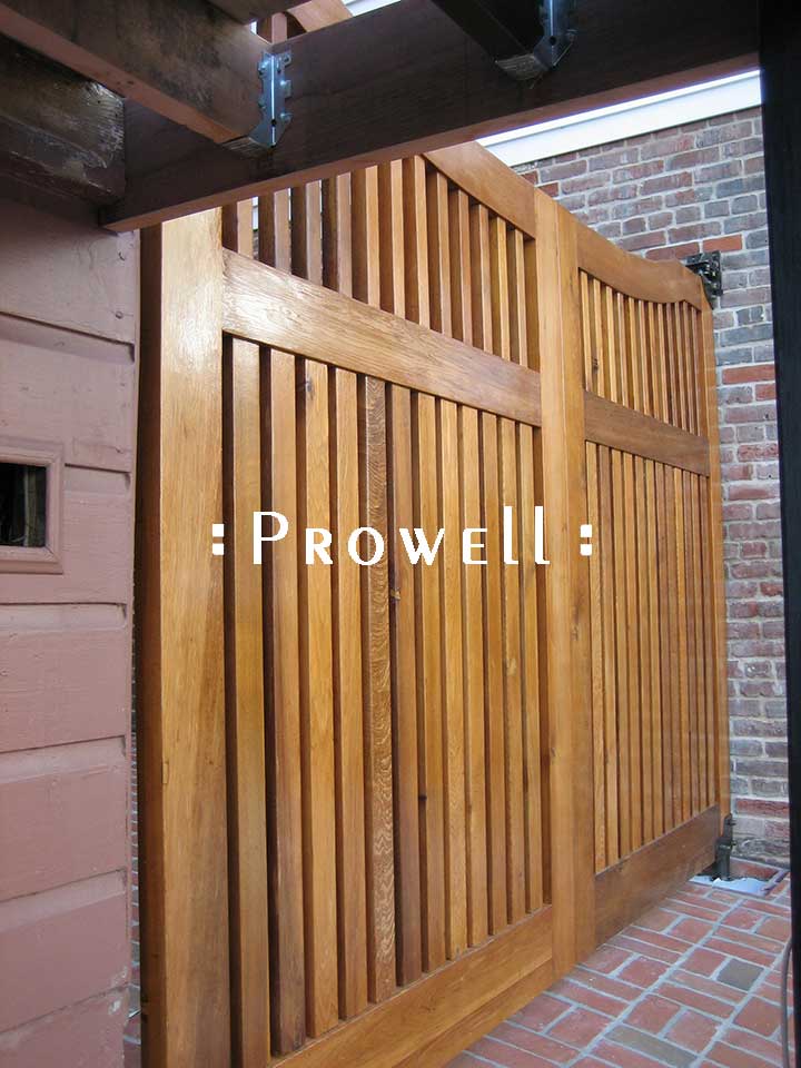 Wood Driveway Gates #28 in San Francisco