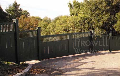 wooden entry gates #2-1 in Petaluma, California