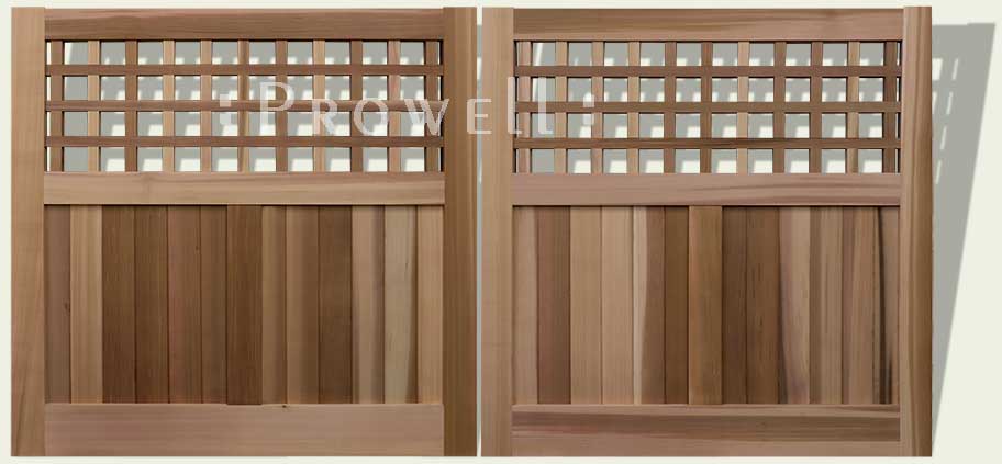 custom wood driveway gates with grids in New Jersey