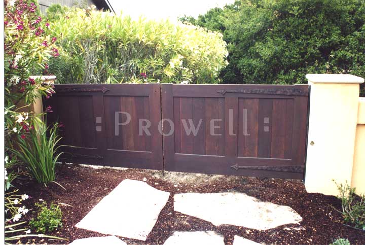 Wood Driveway Gates #32 in Marin County, CA