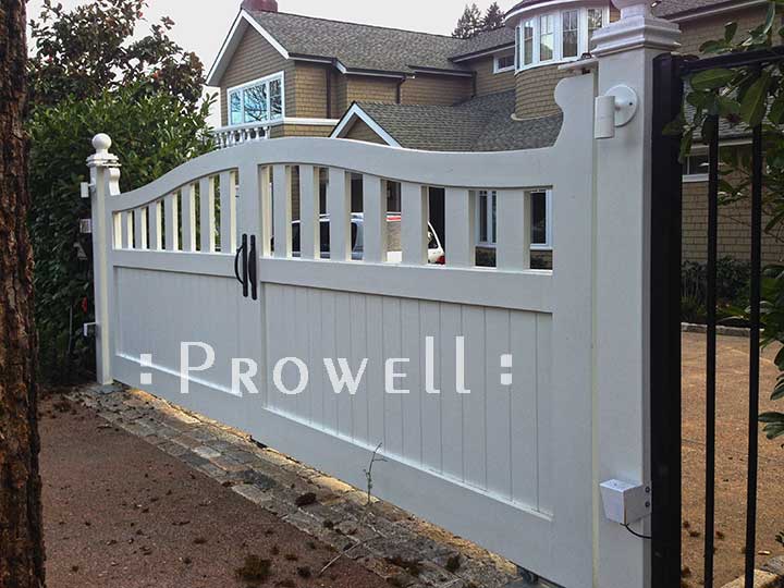 Custom Wood Driveway Gate #33 in Marin County, CA
