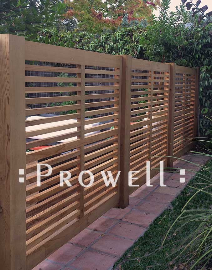 wood horizontal fence #10 in Sonoma, CA