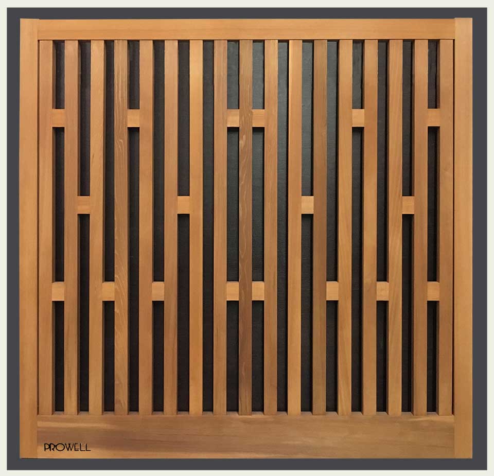 Custom wood garden fence #16-7. Prowell