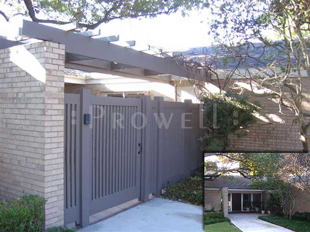 custom wood fence Panel in Texas