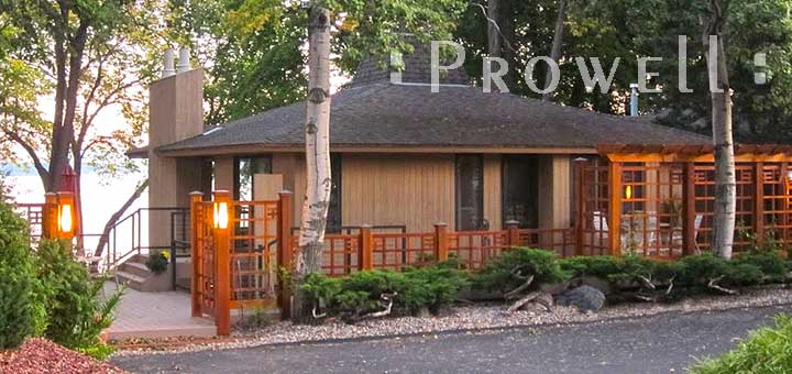 custom wood Arts and Crafts fence panels in Minnesota