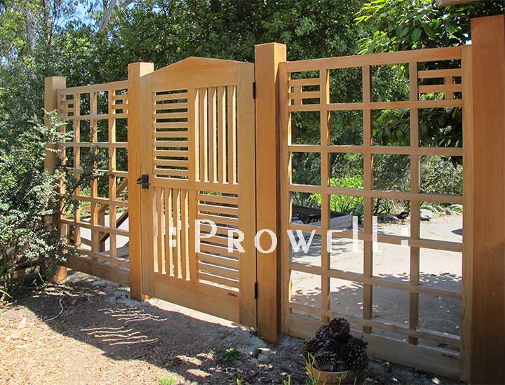 wood garden fence #19 in San Francisco bay area