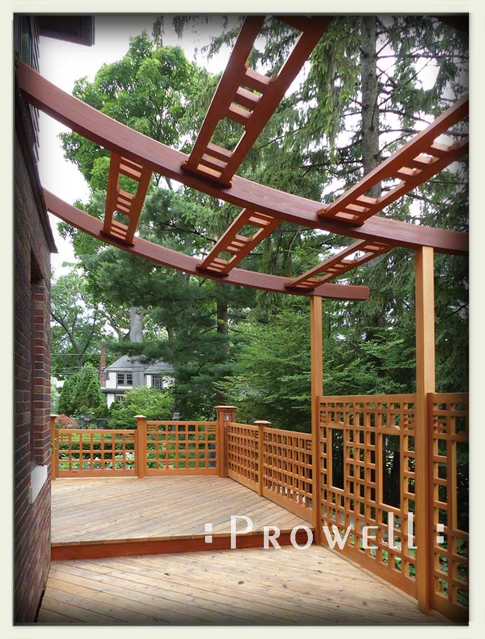 wood open grid fence 19-5 in detroit. prowell