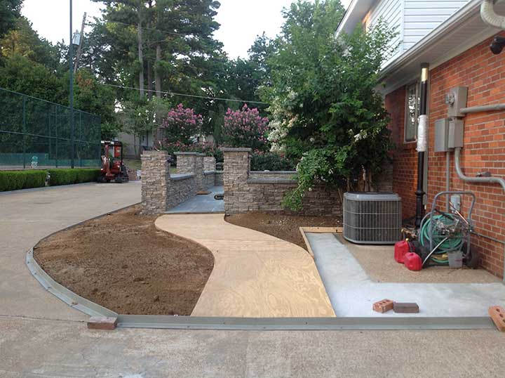 custom wood fence panels for enclosing utilities HVAC