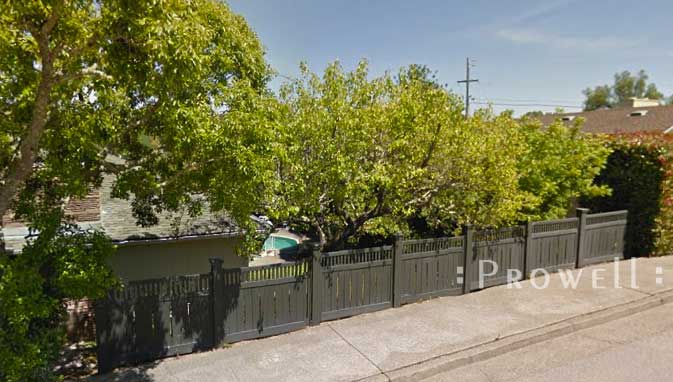 wood fence #1 in Marin county. Prowell