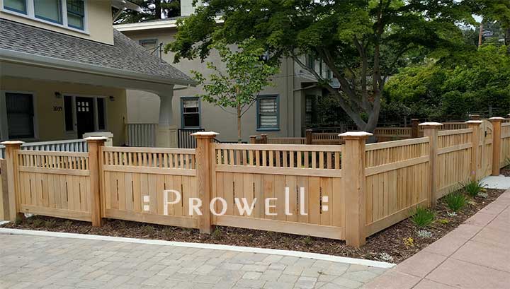 custom wood fence in Berkeley. prowell